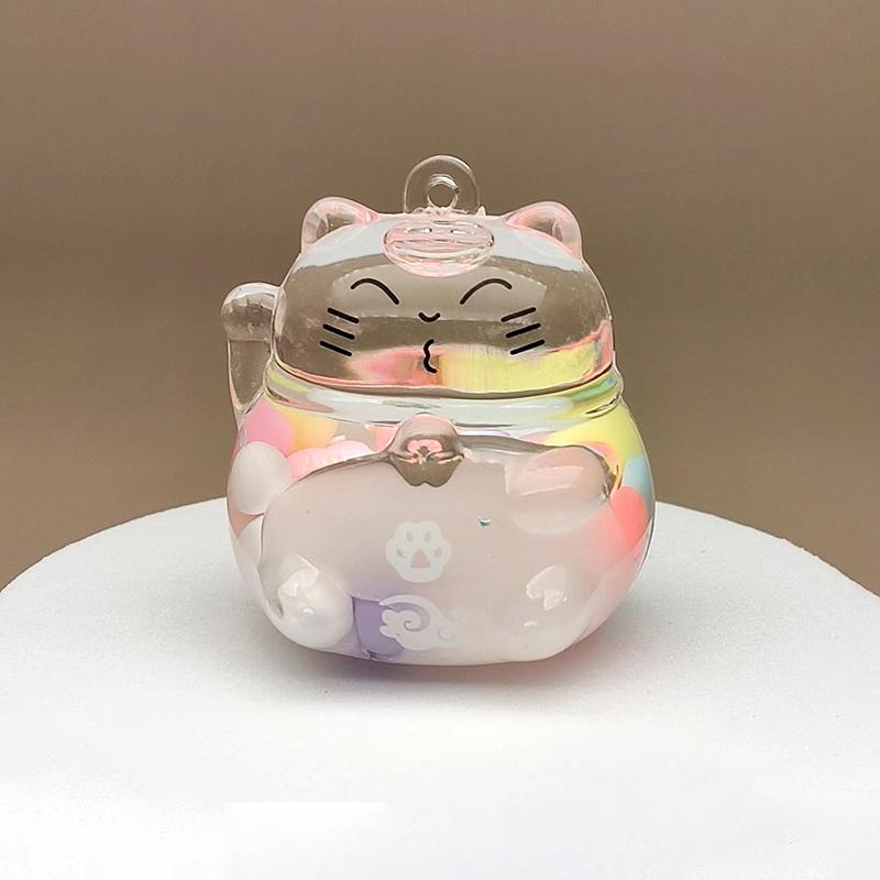 1 шт. Миниатюрные фигурки мультяшных кошек из смолы, 3D-украшения, микро-ландшафт, DIY, кукольный домик, садовое украшение, поделка, подарок белый