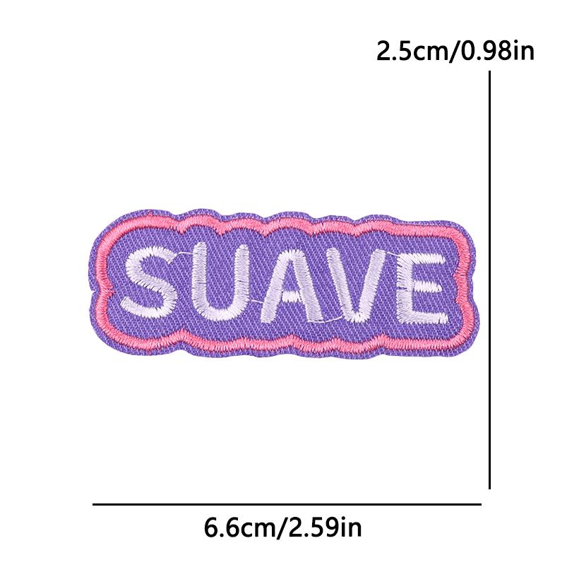 Positive Energy Letter Patch Cartoon Inspirational Quotes Embroidered Patches Iron On Patches For Jeans Jackets Sew Patch DIY