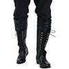 New European and American Retro Lace-up Motorcycle Boots Plus Size Men's Locomotive Boots
