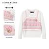 Teenie Weenie Kids Girls' Embroidered False Two-Piece Pullover Sweater