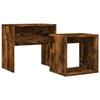 VidaXL Tables basses gigognes 2 pcs chêne fumé bois d'ingénierie 815540