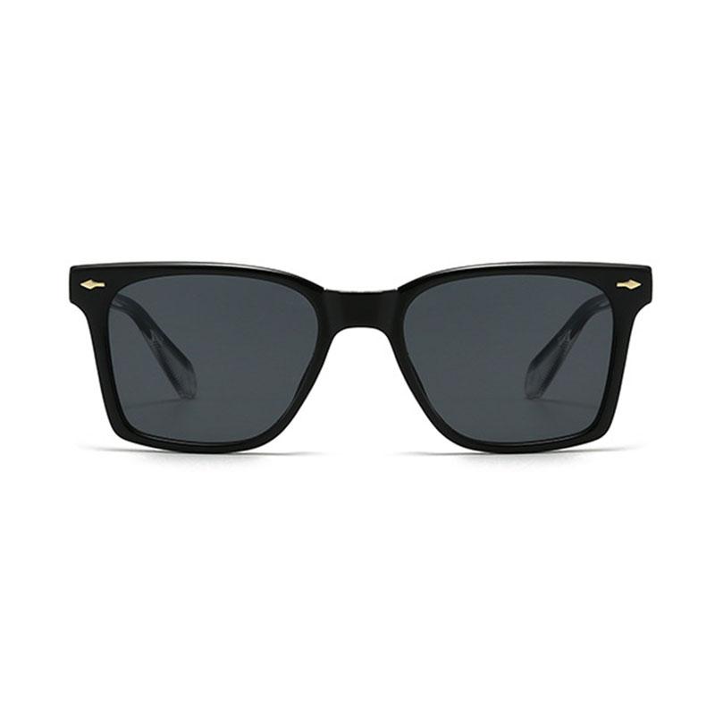 Premium High Quality Retro Designer Style Trendy High End Edgy Punk Riveted Square Shaped Female For Both Male Sun Glasses