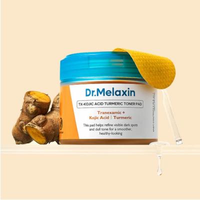 Dott. Melaxin TX Dischetti Tonici all'Acido Cogico e Curcuma 70 Dischetti Cura Tonificante Macchie Scure