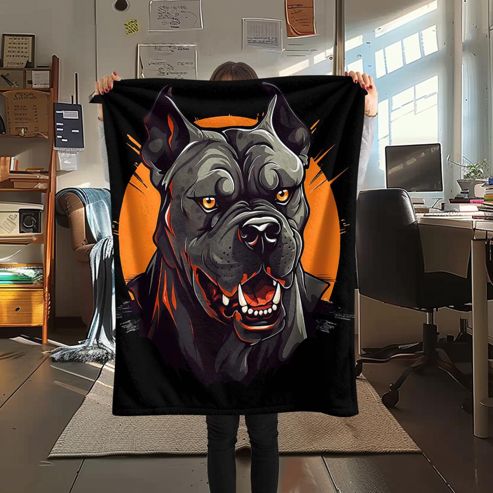 French Bulldog Sausage Dog Print Flannel Blanket,High Quality Comfortable for All Seasons,Home Decor,Warmth and Comfort,Perfect for Christmas Gifts