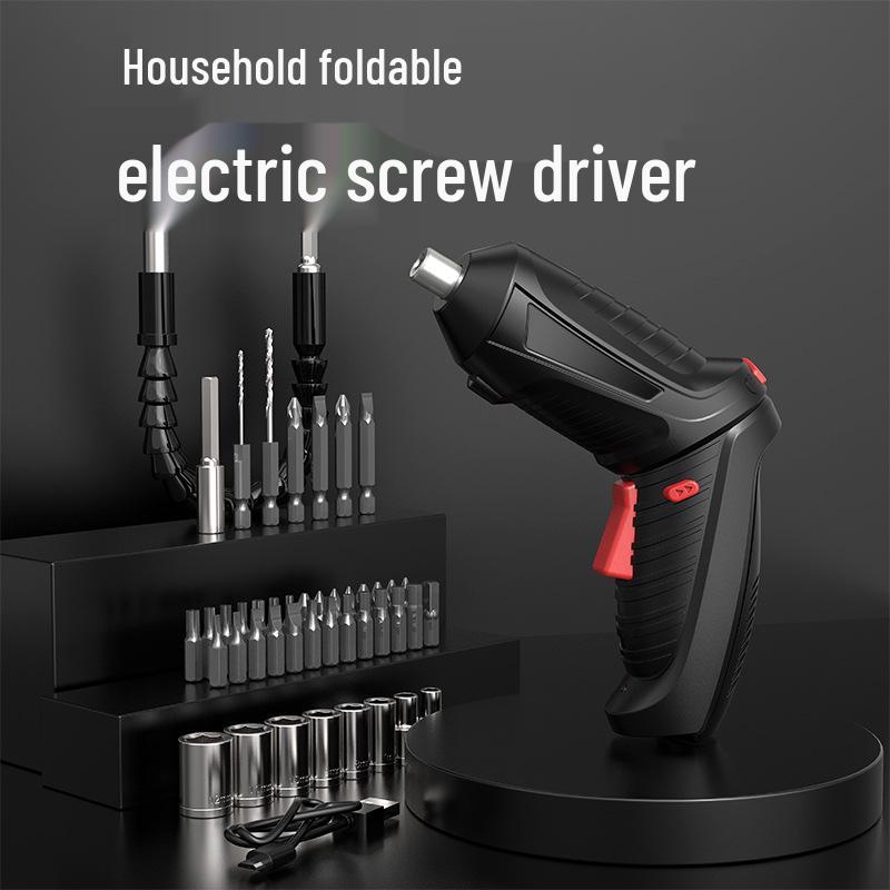 Rechargeable 3.6V Mini Electric Screwdriver & Drill Set with Lithium Battery