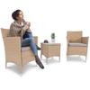 Di Volio Garden Furniture Chairs Table Cushion Rattan Set of Furniture