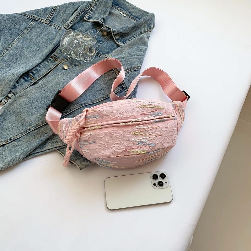 Schulter-Brusttasche Damen neue Tasche Damen kleine frische Umhängetasche Sportnische Student vielseitige Bauchtasche