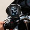 Motorcycle Tire Pressure Monitoring System LCD TMPS Detector Waterproof Motorcycle Tire Pressure Alarm With External Sensor