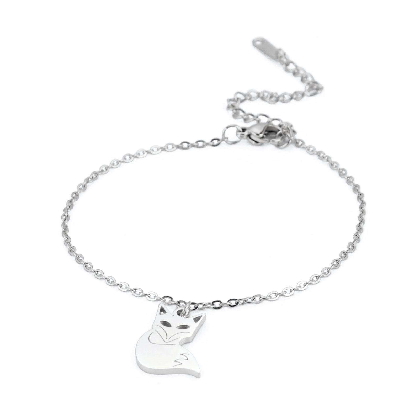 

Teamer Cute Elegant Stainless Steel Anklet for Women Silver Color Planet Star Heart Turtle Octopus Charm Summer Sandals Jewelry
