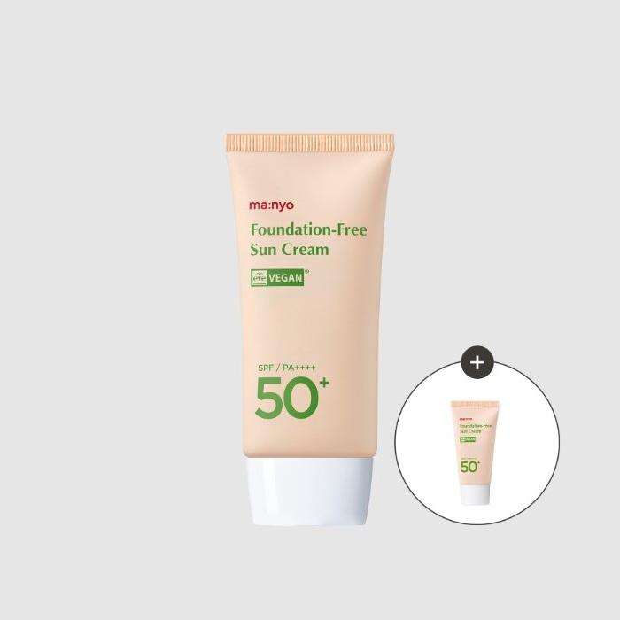 Manyo Foundation-Free Tone-Up Vegan Sunscreen SPF50+ PA++++ 50mL + 15mL Mini Gift Set
