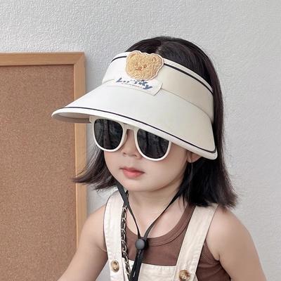 Summer Baby Sun Hat Girls Boys Sun Block Hat Children's Hat Cartoon Empty Top Hat