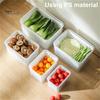 1.15L/2L/3L/4.5L/6.2L Fridge Storage Box Large Capacity Solid Construction Plastic All Purpose Easy Snap Lock Airtight Food Container for Home