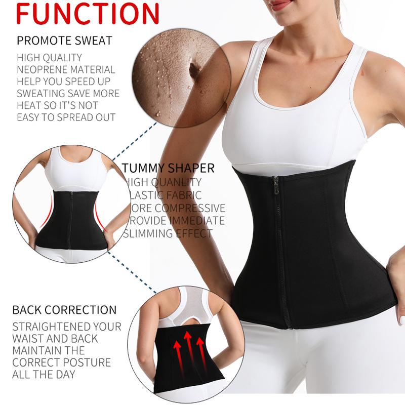 Z Sports Women's Waist Trainer Belt for Slimming and Body Shaping | Running Fitness and Sweating Support.