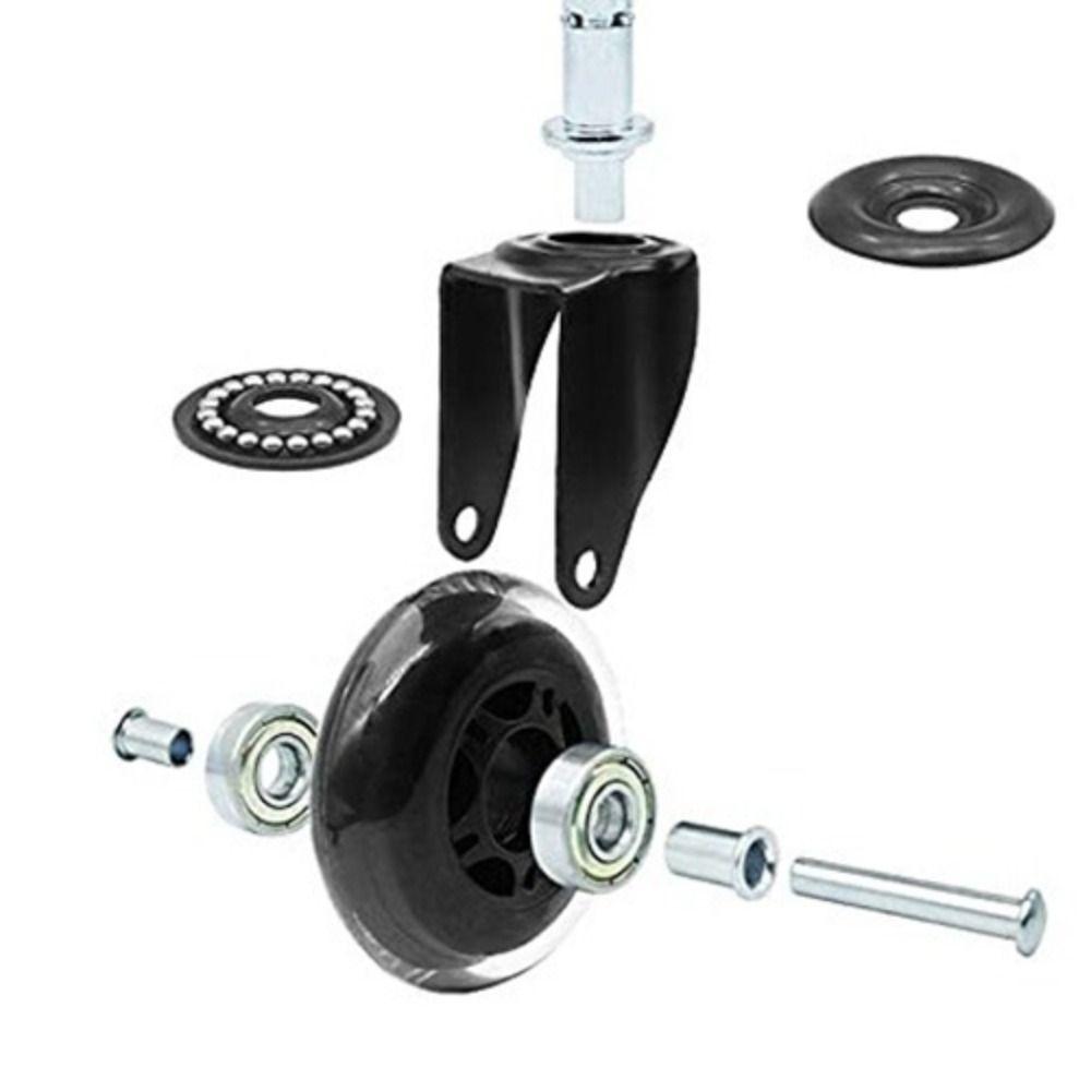 5PCS PU Rubber Caster 2.5 inch/ 3 inch Rotatable Caster Durable Universal Wheel  Home Office Chair