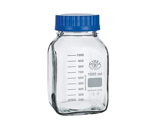 SIMAX Wide Mouth Medium Bottle, Clear, 2000mL /3-6004-03