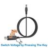 Adjustable Voltage USB Boost Converter DC 5V to 9V 12V USB Step-up Converter Cable For Power Supply/Charger/Power Converter