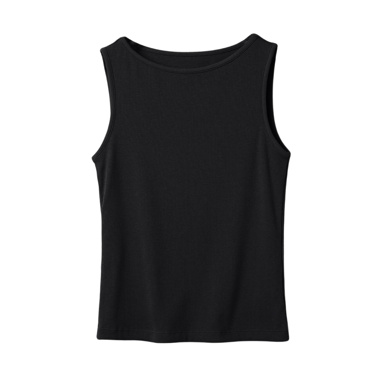 

Women s I-shaped Vest With One Collar And Sleeveless Undershirt, Camisole Top XXL чорний