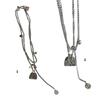 Small Bag Pendant Necklace Chain Necklace Small Bag Neck Jewelry Titanium Steel Texture for Women Who Love Details