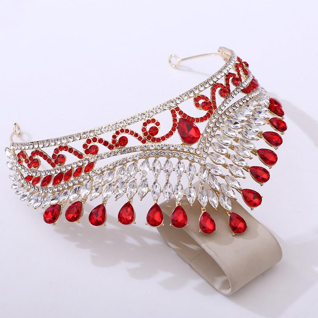 Bridal Rhinestone Crown Alloy Material Luxury Style Wedding Hair Accessory