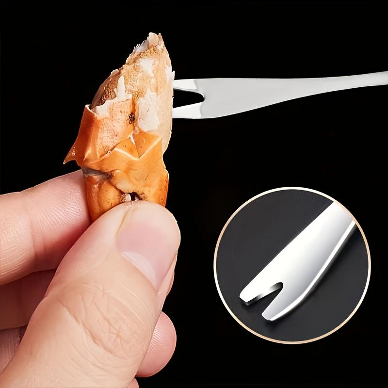 Premium Crab Consumption Set Robust Zinc Alloy Crab Leg Cracker And Spoon Long-Lasting Seafood Shell Opener