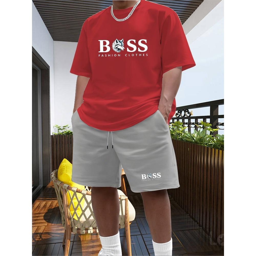 Men's Two-piece Sportswear Short Sleeved T-shirt and Pants Set Running and Fitness Sportswear 2026 Summer Big Discount