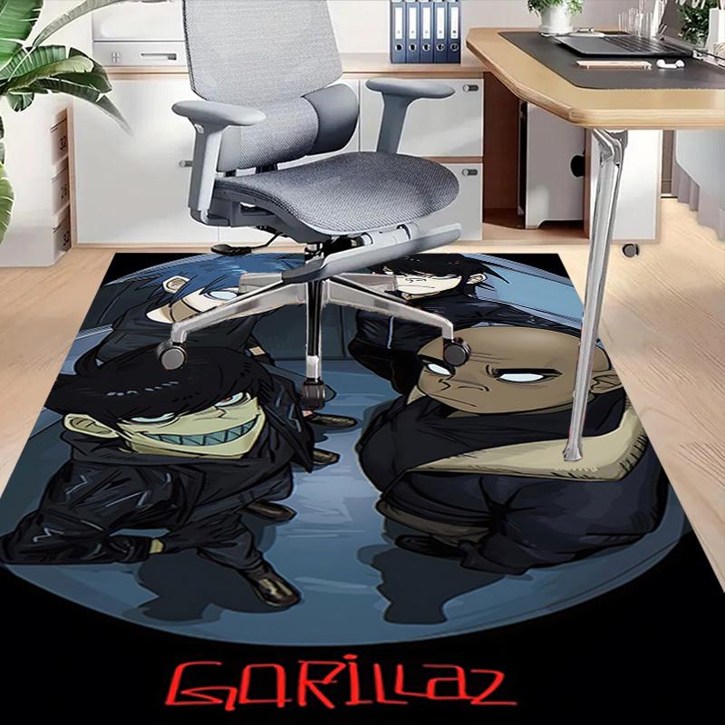 1ks Koberec Gorillaz, Kancelářský koberec Venkovní rohožka Domácí dekorace Plošný koberec Festival