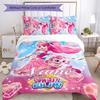 3pcs Custom Name Catch! Teenieping Bedding Set Duvet Cover Closure Includes 1 Duvet Cover & 2 Pillowcases for All Seasons Bedroom Decor