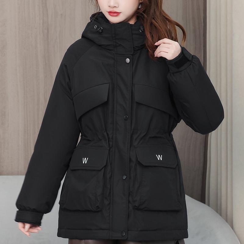 Módní dámské kabáty Zimní parky S kapucí Ležérní Volný Silný Teplý Dámská bunda