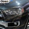 For Toyota 4Runner 2014- 2 Pcs Car Headlight Protective Film Headlamp Restoration Transparent Black TPU Sticker Accessories