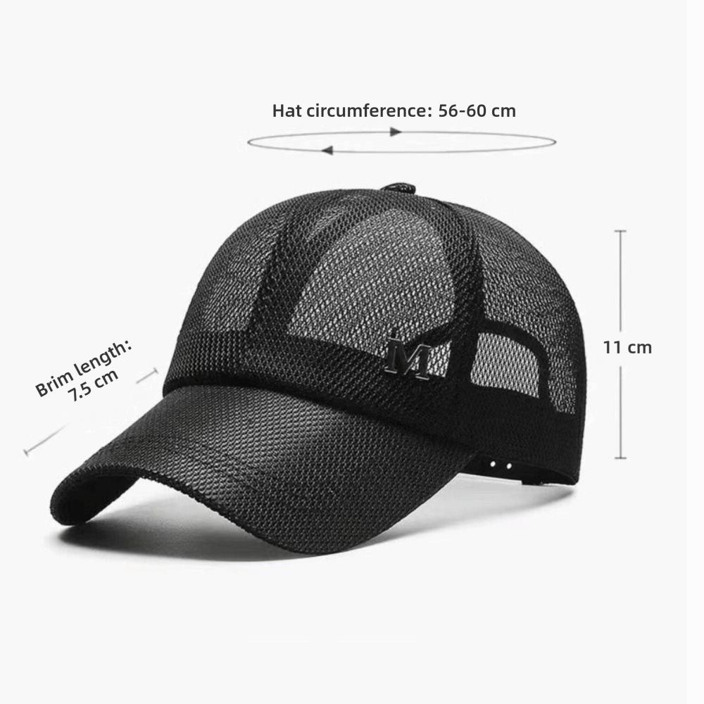 Quick-drying Mesh Cap Breathable Mesh Summer Men Hat Casual Baseball Hat Summer