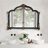 MARYYA French Retro Carved Decorative Bathroom Mirror