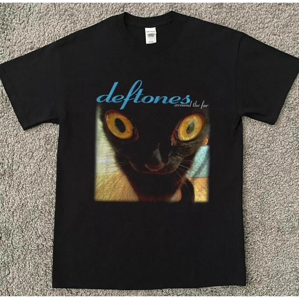 

Футболка унісекс Deftones Around The Fur Funny Cat XXXXXL чорний