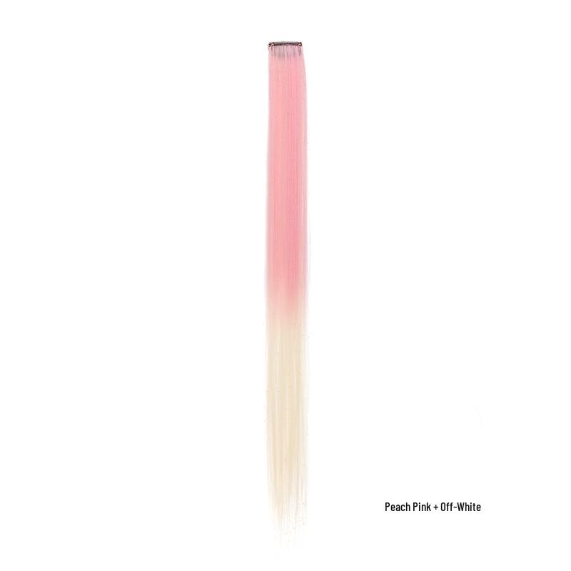 Versatile Colored Clip-In Wig: Heat-Resistant, Permable, Dyeable, and Cuttable One-Piece Hair Extension