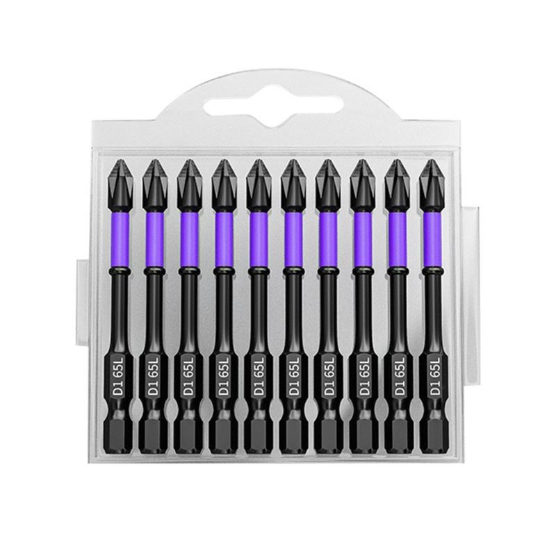10/20Pcs PH2 Magnetic Batch Head Cross Screwdriver Hardness Impact Drill Bit For Electric Screwdrivers Hand Drills