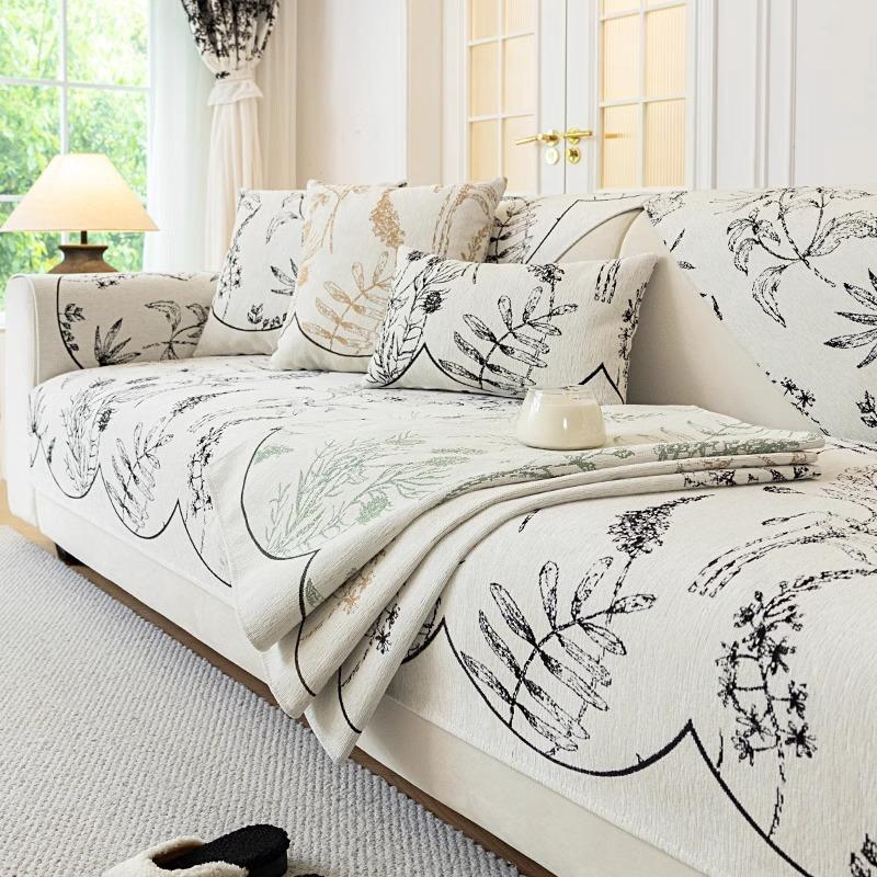 French Sofa Cushion Universal In All Seasons  New Non-Slip Seat Cushion Advanced Sense Anti-Cat Scratch Sofa Cover Cloth Towel