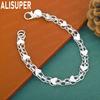 925 Sterling Silver Simple Glossy Love Bracelet-Fashion Gift Jewelry