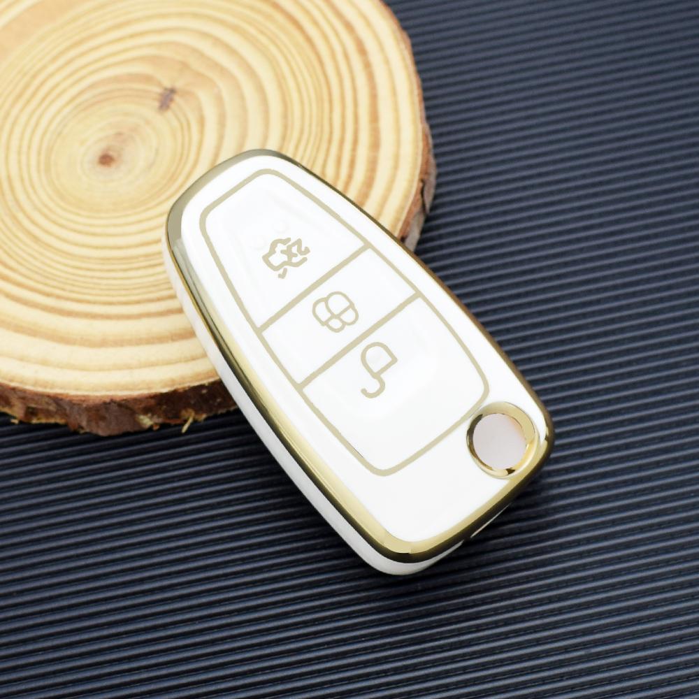 For Ford Ranger C-Max S-Max Focus Galaxy Mondeo Transit Tourneo Custom TPU Car Key Case Cover Auto Key Holder