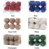 6Pcs 8cm Christmas Ball Ornaments Colorful Christmas Tree Pendants  Wedding