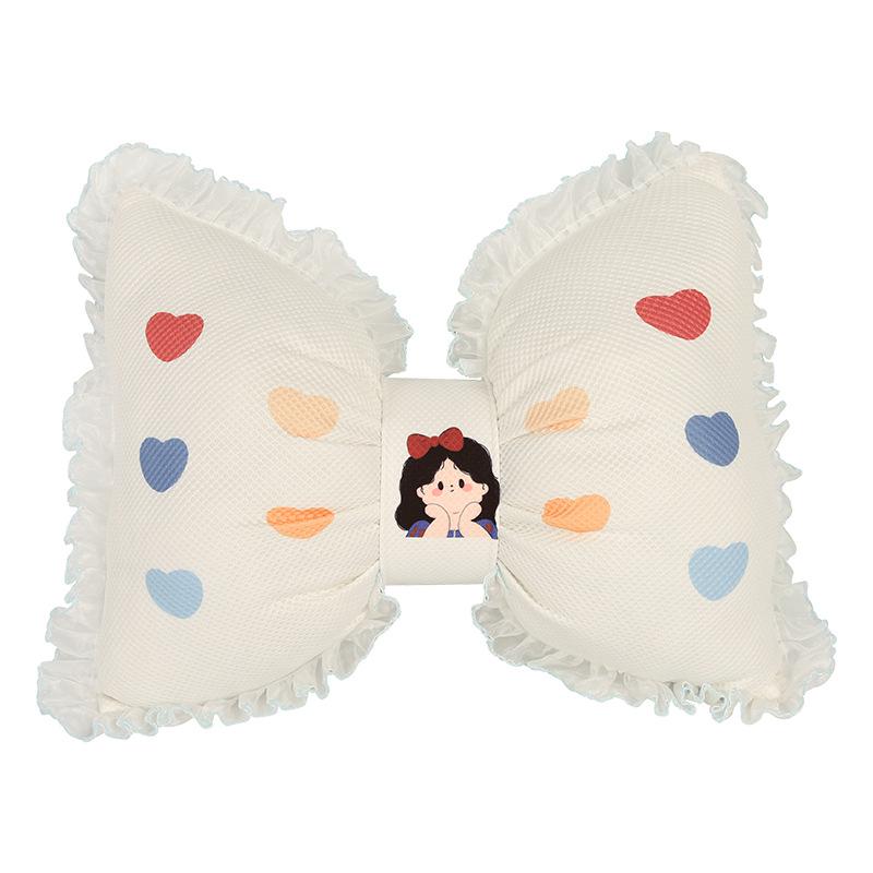 Summer Style Cartoon Princess Car Seat Cushion with Lace Pillow