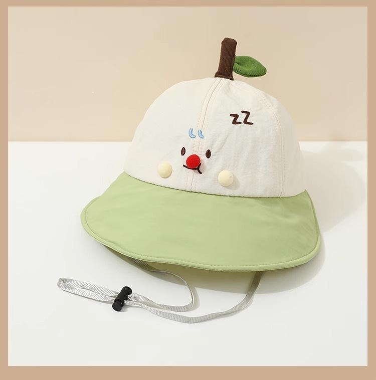 Children's brim baseball cap, funny trendy peaked cap, men's and women's baby thin kids hat, quick-drying kids travel baby