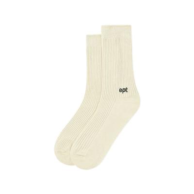 CHAUSSETTES LOGO LATÉRAL EPT EPT (IVOIRE_KAKI)