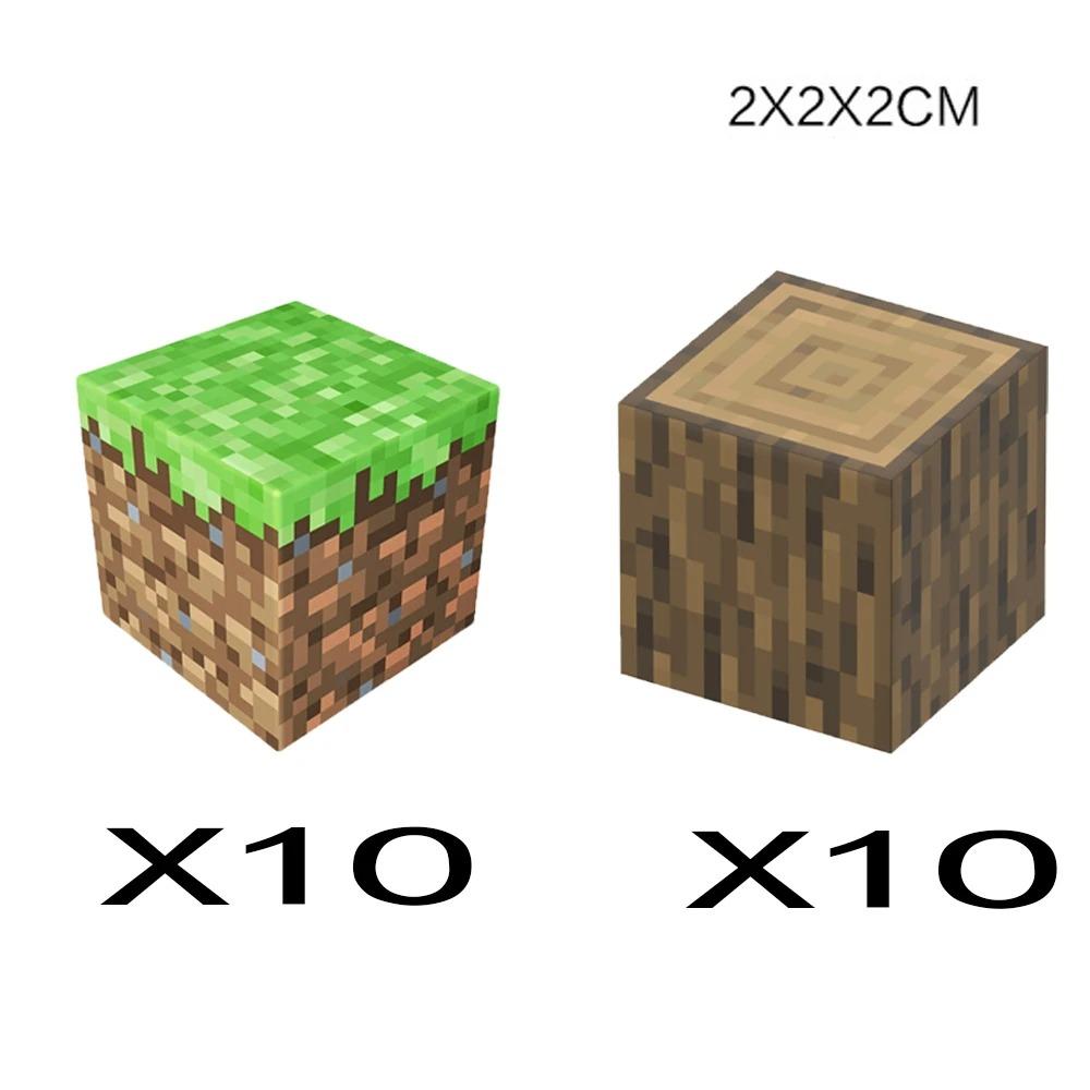 Animal Wheat Block Scene Building Mine World Magnetic Base Plate Magnetic Building Block Toys Children's Toys Gift DIY 2CM X045