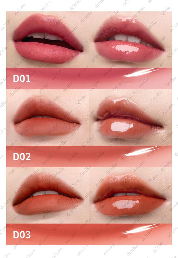 Mooekiss Lip Highly Moisturizing Lip Popular Chinese Cosmetics on TikTok 2-in-1 Gloss, Pigmented, Double-Ended, Gloss, Long-Lasting, Moisturizing,