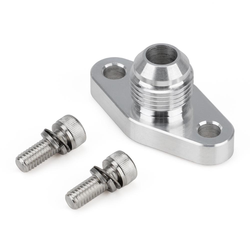 Universal Turbo Oil Return 8AN Drain Flange 38mm For KKK K03 Garrett GT15 GT17 IHI RHF4 TD04  YC101625