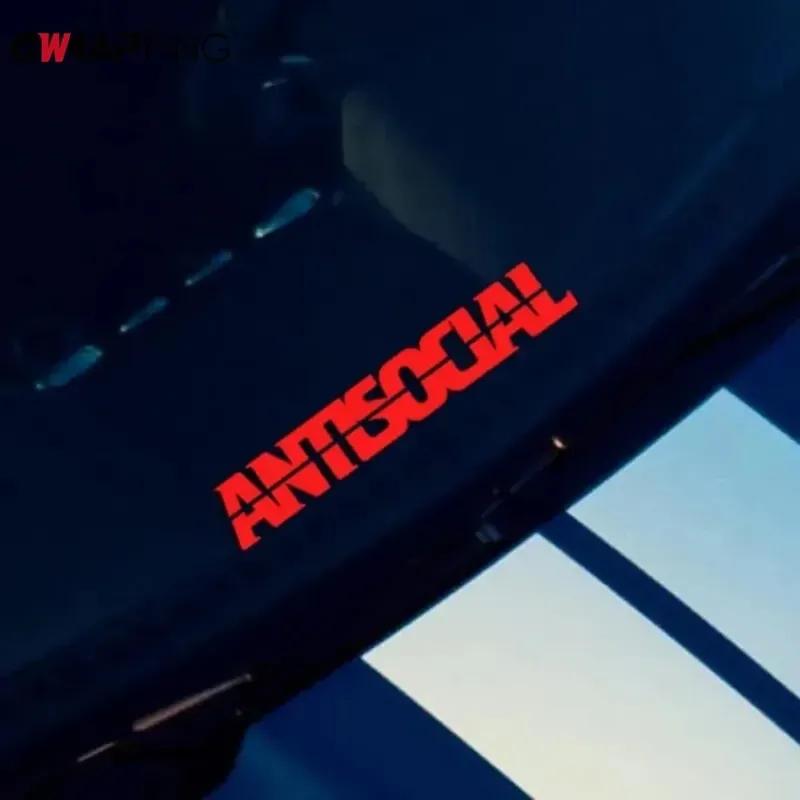 Car Antsocial Sticker Personalized Letters Waterproof Vinyl Windshield Decoration for Car Styling Decor Accessories