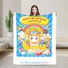 Foxy Boxy and Rocky Lankybox Blanket Soft Warm Novelty Plush Throw Blanket For Couch Bed Camping Flannel Bedspread Bed Cover
