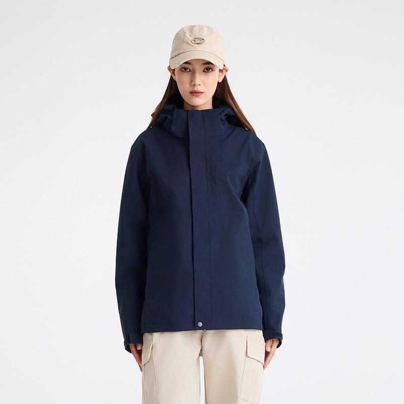 Rainstorm-proof Glue-pressed Jacket Men's Advanced Sense Three-in-one Three-proof Couple Jacket Women