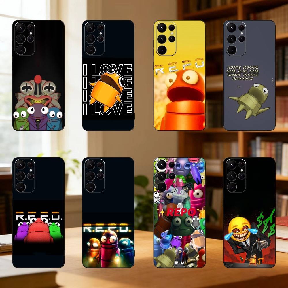 Video Game R-R.E.P.O phone Case For Samsung S25,24,21,22,23,30,Ultra,20,Plus,Fe,Lite,Note Soft Black Cover