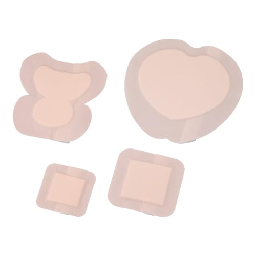 AS ONE Polyurethane Foam Heel Protective Pads, 100 X 88 Mm, Pack of 5, Skin Protection, Pressure Sore Prevention, Skin-Friendly Adhesive, 8-655-03