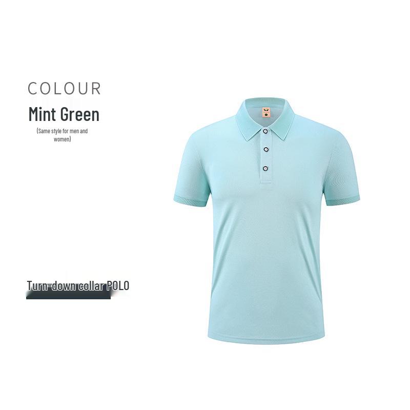 Custom Logo Corporate Polo Shirt, Unisex Summer Style, Lapel, Short Sleeve, Embroidered Workwear